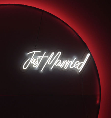 LED Sign "Just Married"